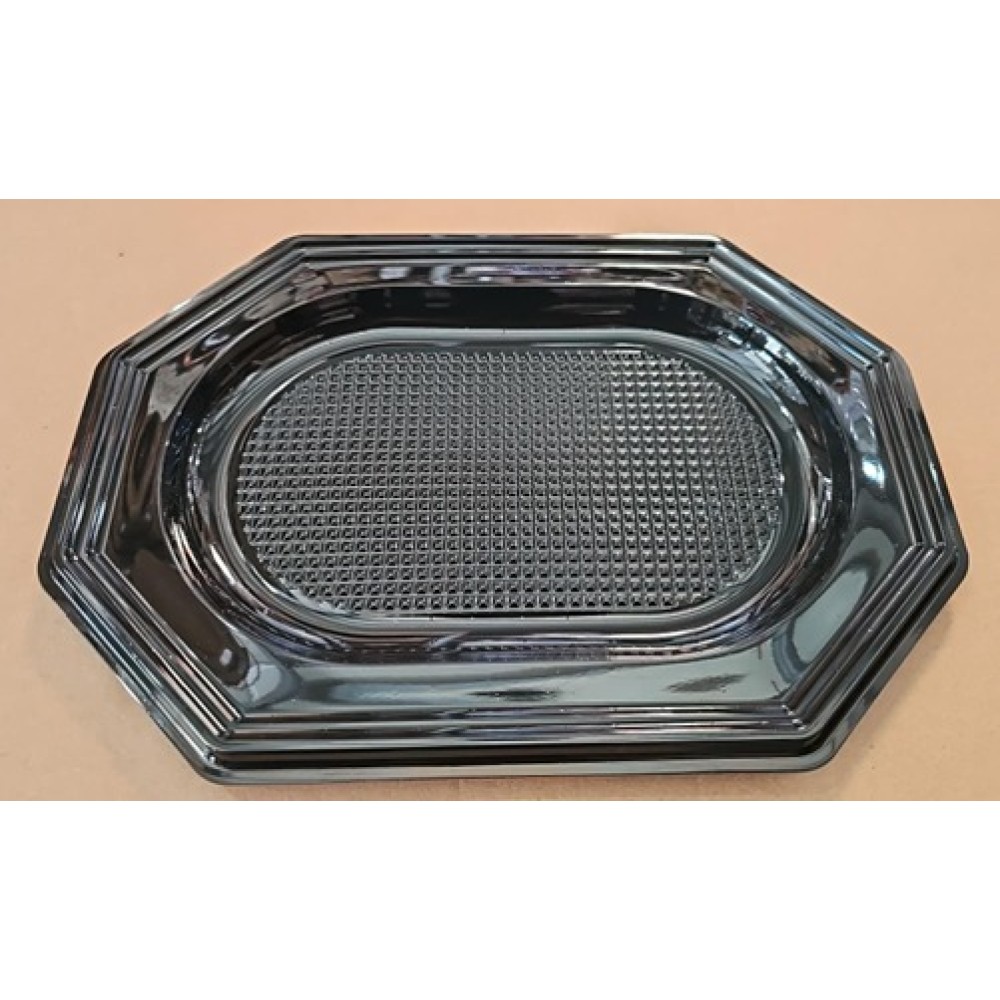 Platou oval negru 295*210mm, 10/set