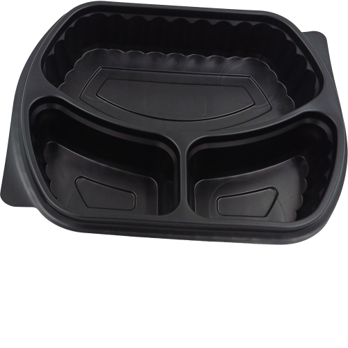 Tăvițe negre tricompartimentate cod TN3DESIGN Tăvițe negre tricompartimentate cod TN3DESIGN