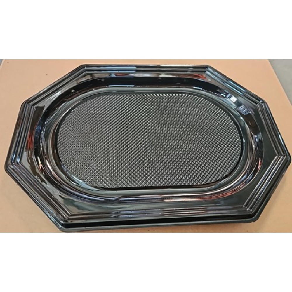 Platou oval negru 350*250mm, 10/set