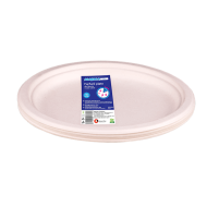 Farfurii plate trestie zahar Alabala Ultra albe 9