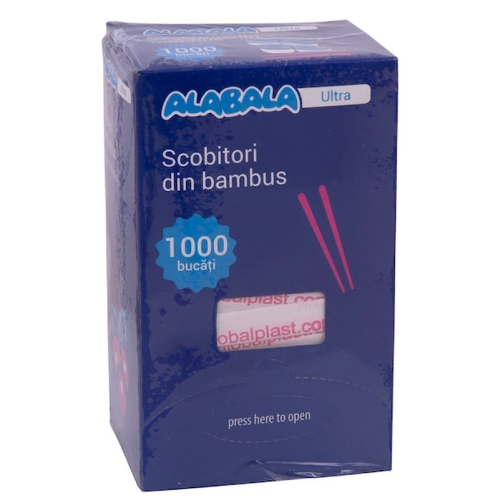 Scobitori Alabala Ultra ambalate individual in hartie 1000 bucati / set